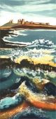 Crashing Waves, Dunstanburgh - Rebecca Vincent Greeting Card 
