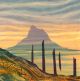 Sunrise Lindisfarne Rebecca Vincent - Greetings Card