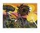 Helius linocut by Clare Curtis - Art Greeting Card 