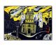 The City Linocut - Colin Moore Art Greeting Card