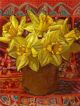 Daffodils in Brown Pot by Angie Wood