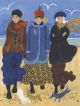 A Winter's Day Sprint - Dee Nickerson Greeting Card