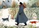 Another Walk In The Snow - Dee Nickerson Greeting Card