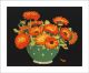 Marigolds  Colour woodcut by John Hall Thorpe
