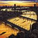 Thames Dawn (London Bridge to Battersea) John Duffin Fine Art Greetings Cards