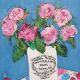 Simply Roses by Jenny Handley Art Greeting Card, Acrylic Painting