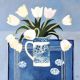White Tulips Jill Leman RWS RBA Fine Art Greetings Cards