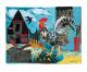 Cockerel collage by Mark Hearld Art Greeting Card