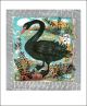Menagerie Swan lithograph by Mark Hearld 