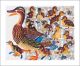 A Dozen Ducklings Woodblock print by Matt Underwood