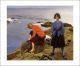 On the Shore, 1917 by Laura Knight (1877 - 1970)