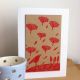 Wind Of Change Hand Printed Greeting Card by LIZ TOOLE