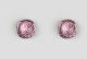 Pale pink handmade earrings