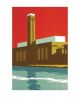 Tate Red' linocut by Paul Catherall 