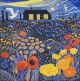 Poppies and Prospect Cottage linoprint Greeting Card by Annie Soudain