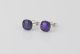 Purple handmade earrings By Sarah Hill
