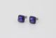 Purple square handmade earrings By Sarah Hill