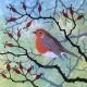 Robin in the Rosehips By Rebecca Vincent