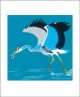Heron and Eel by Robert Gillmor