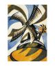 Windmil c.1933 linocut by Sybil Andrews Art Greeting Card