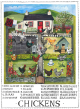 Chickens Chart Tea Towel By Driftwood Designs