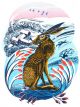 JEREMY JAMES Peak District Hare (lino print)