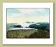  Shining Sea at Trelerw Greeting Card by Ian Phillips Linocut Artist 