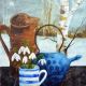 Tea & Snowdrops by Denny Webb