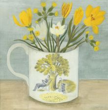 Debbie George Ravilious Cup and Spring Flowers
