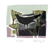 Home Bird screenprint - Angela Harding Art Greeting Card