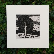 Algan Arts - Gail Kelly Birch Tree Linen Print 