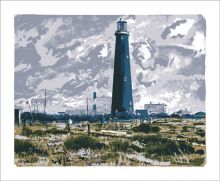 Dungeness Lighthouse  Silkscreen print by Andy Lovell