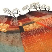 Windswept Trees - Rebecca Vincent Greeting Card