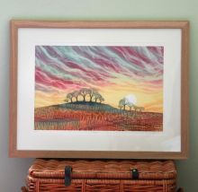 Daybreak Giclee print GICLEE PRINT FROM ORIGINAL MONOTYPE BY REBECCA VINCENT