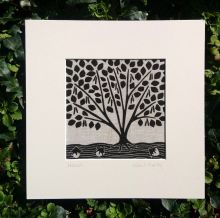 Algan Arts - Gail Kelly Hazel Tree Linen Print 