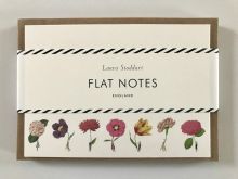 IN BLOOM - FLATNOTES COLOURED FLOWERS BY LAURA STODDART