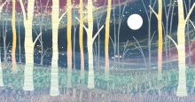 In the Moonlight GICLEE PRINT FROM ORIGINAL MONOTYPE BY REBECCA VINCENT