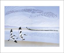 Tide Rising Linocut by Niki Bowers