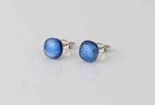 Pale blue handmade earrings