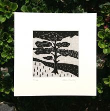 Algan Arts - Gail Kelly Pine Tree Linen Print 