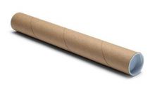 Postal tube for rolled gift wrap